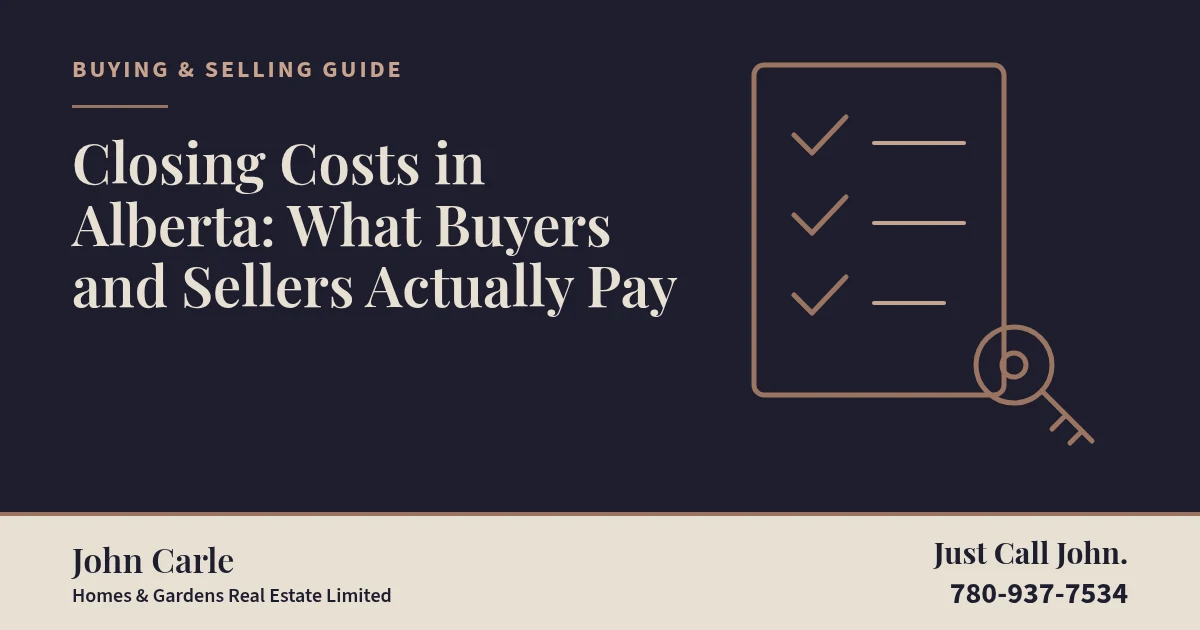Closing Costs in Alberta: What Buyers and Sellers Actually Pay on a branded card