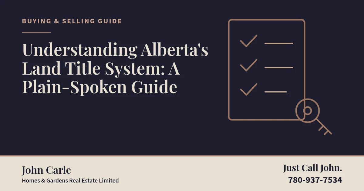 Understanding Alberta's Land Title System: A Plain-Spoken Guide on a branded card