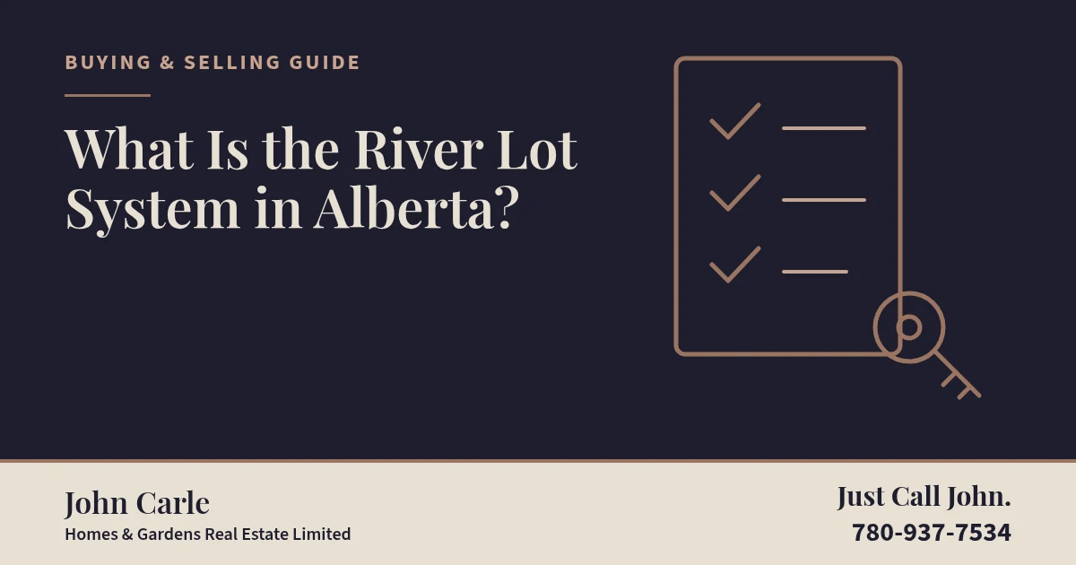 What Is the River Lot System in Alberta? on a branded card