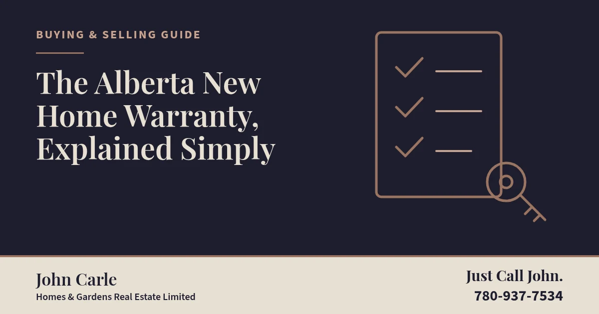 The Alberta New Home Warranty, Explained Simply on a branded card
