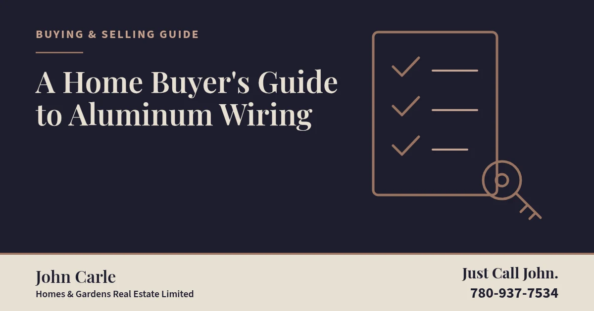 A Home Buyer's Guide to Aluminum Wiring on a branded card