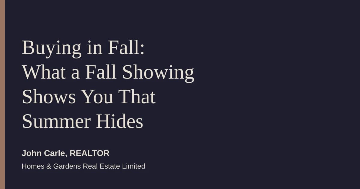 Buying in Fall: What a Fall Showing Shows You That Summer Hides on a branded card
