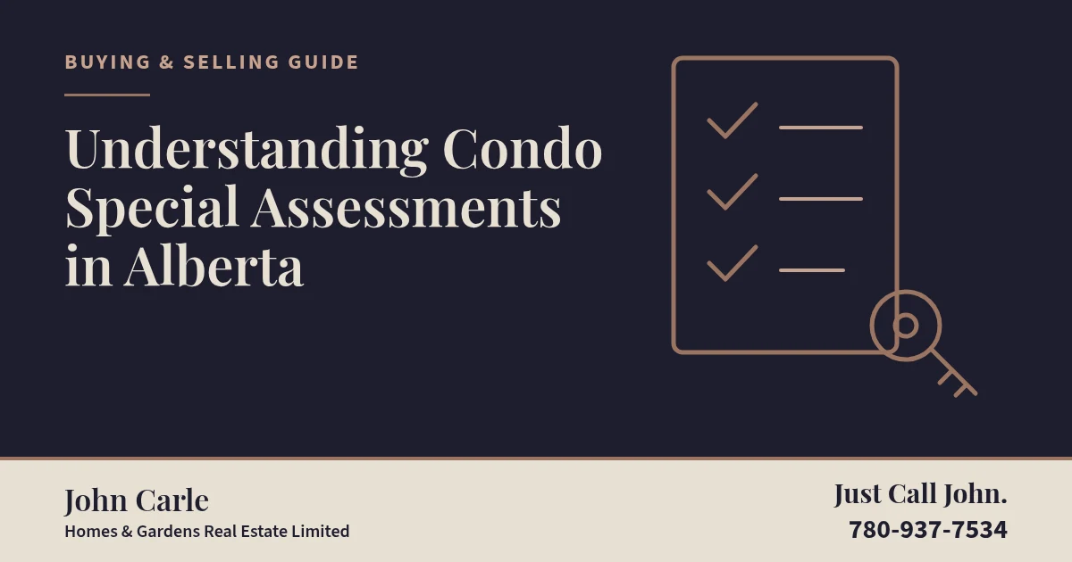 Understanding Condo Special Assessments in Alberta on a branded card