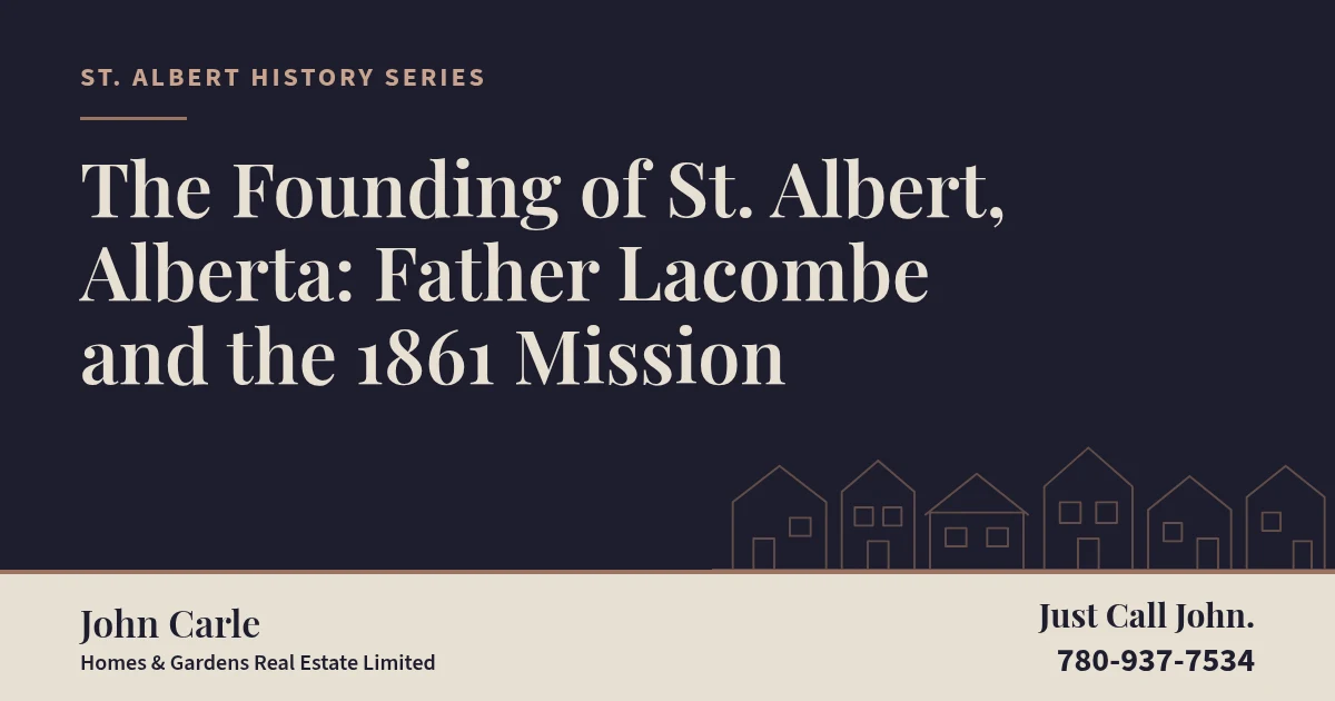 The Father Lacombe Chapel on Mission Hill in St. Albert