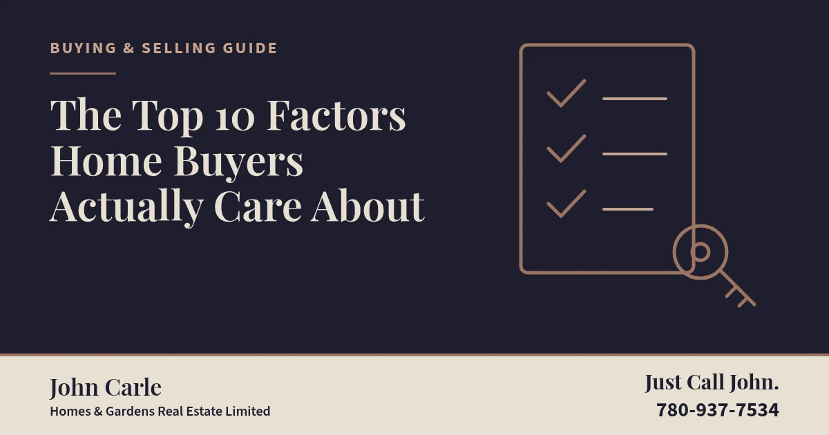 The Top 10 Factors Home Buyers Actually Care About on a branded card