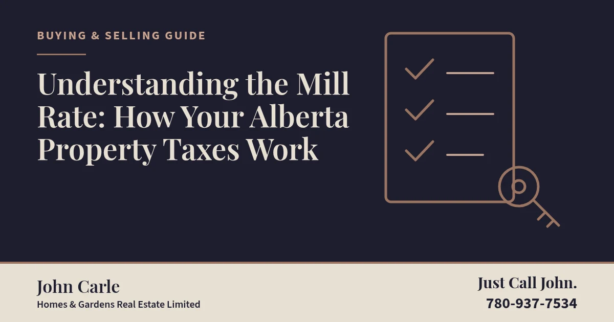 Understanding the Mill Rate: How Your Alberta Property Taxes Work on a branded card