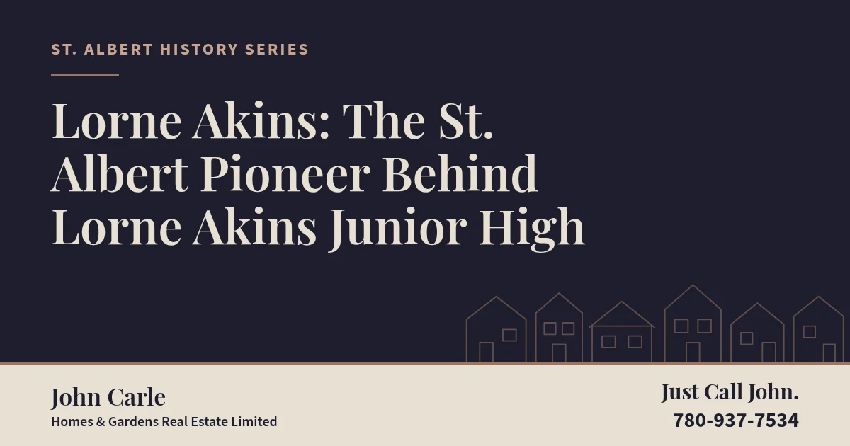 Lorne Akins Junior High School on Fairview Boulevard in St. Albert