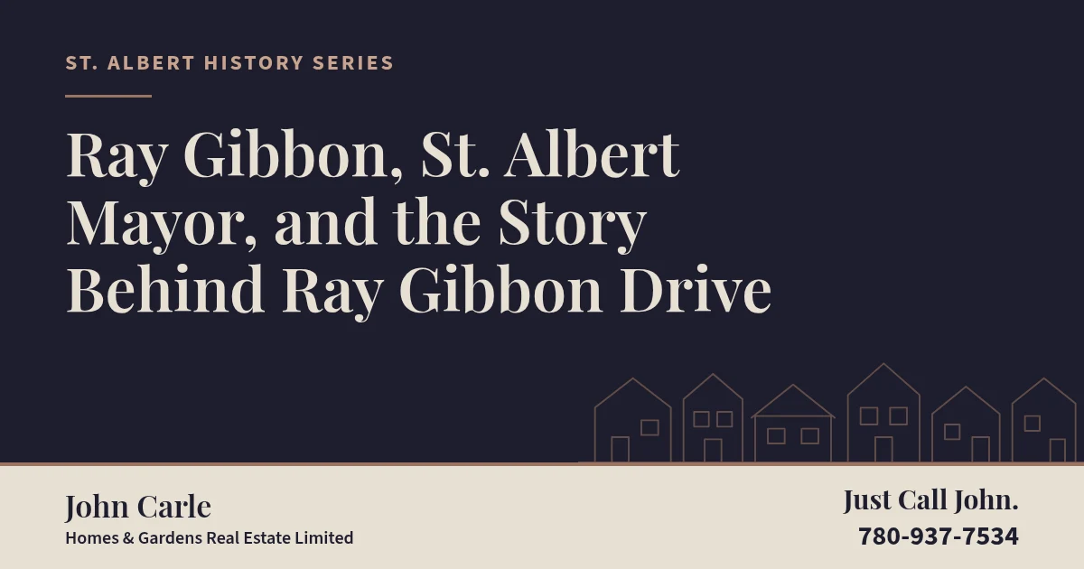 Ray Gibbon Drive on the west side of St. Albert