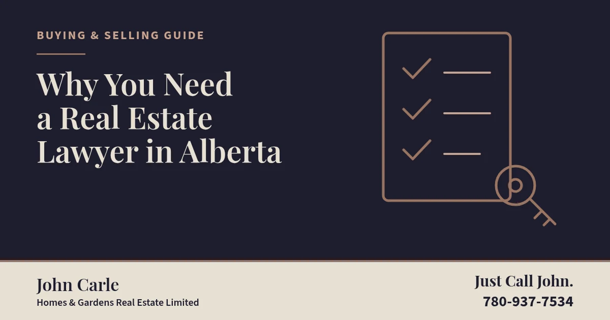 Why You Need a Real Estate Lawyer in Alberta on a branded card